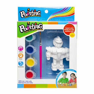 Melukis Figur 3D - Singa / Robot / Kupu-kupu (6 pcs)