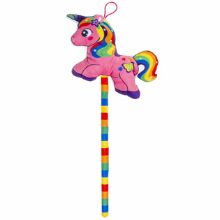 Boneka Unicorn di Atas Tongkat - Warna Campur (12 pcs)