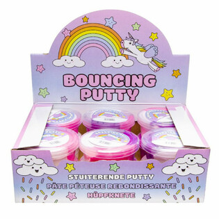 Unicorn Bouncing Putty - Display (12 buah)