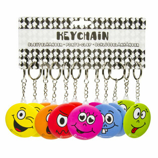 Gantungan Kunci Smiley dengan Cermin (48 pcs)