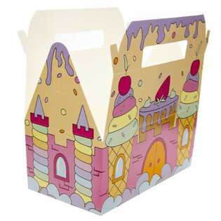 Kotak Menu Anak Kastil Es - 22.5 x 12 x 9.5 Cm (24 pcs)