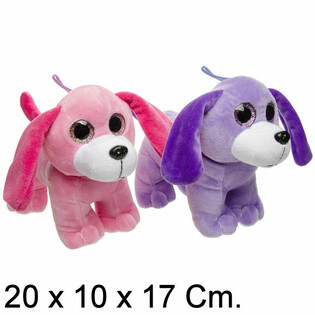 Boneka Anjing Lucu - 20 cm - Campuran Warna (6 buah)