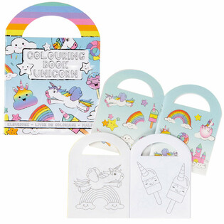 Buku Mewarnai Unicorn Kecil dengan Stiker (48 pcs)