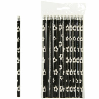 Pensil Sepak Bola dengan Penghapus - 12 pcs