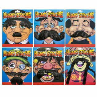 Kumis Mainan Tempel Lucu Unik di Kartu (24 pcs)