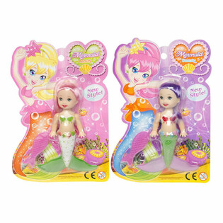 Boneka Putri Duyung dengan Kartu (12 pcs)