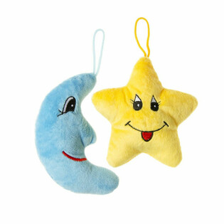 BONEKA PLUSH BINTANG & BULAN - CAMPUR (36 pcs)