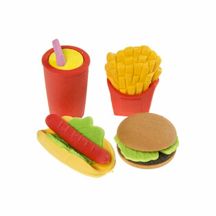 Set 4 Penghapus Fast Food (Kotak Display 12x)