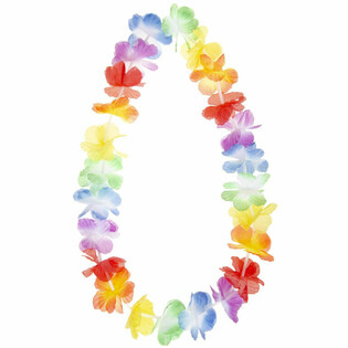 Kalung Bunga Hawaii - Multicolor (12 pcs)