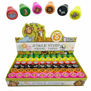 Stempel Hewan Hutan dalam Display (60 buah)