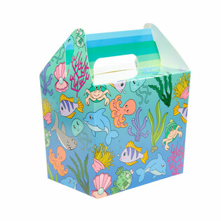 Kotak Menu / Kotak Hadiah Tema Hewan Laut (12 pcs)