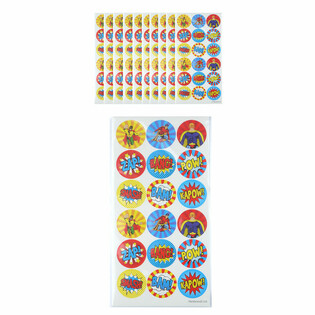 STIKER FUN - SUPERHERO 18 STIKER PER LEMBAR (10 pcs)
