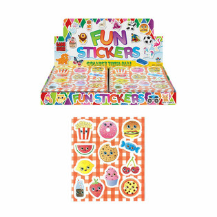 Stiker Lucu - Model: Food Faces (120 pcs)