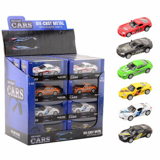 MOBIL SUPER SPORT DIE CAST, SKALA 1:43 DALAM DISPLAY (24 pcs)