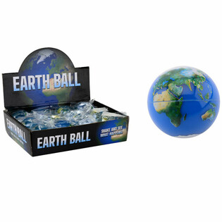 Bola Glitter Dunia &Oslash;6.5 cm dalam Display (12 buah)