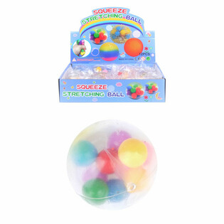 Squeeze Ball Ø6cm dengan Pom Pom (Display isi 12)