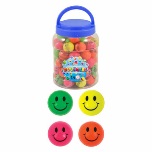 Bola Bekel Smiley &Oslash;3.3cm - Toples isi 72 pcs