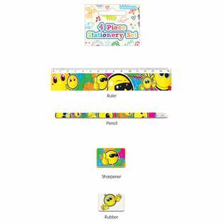 Set Alat Tulis Smiley 4-Piece (24 pcs.)