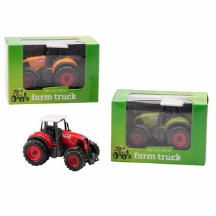 FARM MASTERS - Traktor Die Cast dalam Kotak Kado (12 pcs)