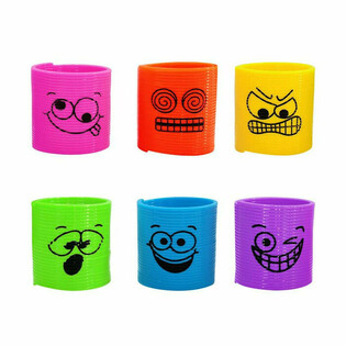 Mainan Spiral Mini Funny Faces &Oslash;3.5 CM (6 pcs)
