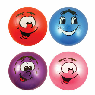 Bola Wajah Smiley Ceria &Oslash; 25 cm (12 buah)
