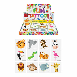 FUN TATTOO - HEWAN HUTAN - DISPLAY (48x12 buah)