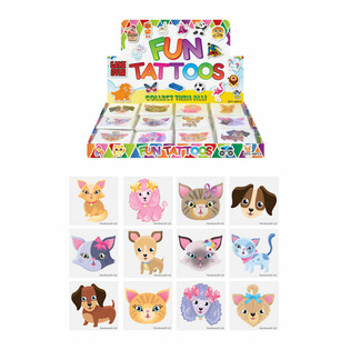 FUN TATTOO - DISPLAY KUCING & ANJING (48 PAK)