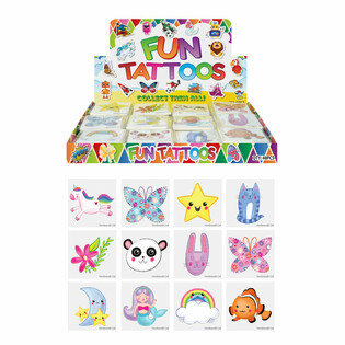Tato Mainan Anak Perempuan | Display Isi 48 Pack (Masing-masing 12 Tato)