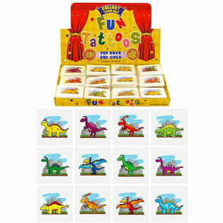 Tato Mainan Lucu - Model: Dinosaurus, Isi 12 Tato per Pak DALAM DISPLAY (48 pak)