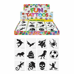 Tato Mainan Seru - Model Anak Laki-laki, Setiap Pack 12x Tato DALAM DISPLAY (48 pack)
