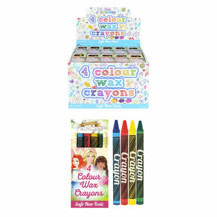 Set Krayon Lilin Karakter Princess 4 Pcs dengan Display (120 pcs)