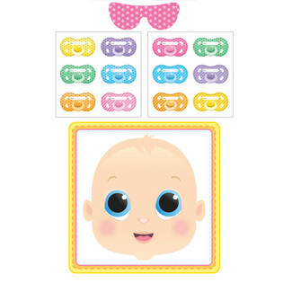 PERMAINAN BABY SHOWER - STICK THE DUMMY (12 pcs)