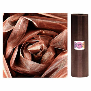 Rol Organza - 28 Cm x 25 METER - Warna Cokelat (1 pcs)