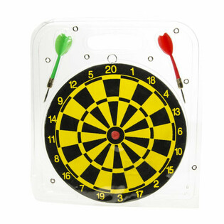 Papan Dart dengan 2 Anak Panah - Diameter 22,5 cm (2 pcs)