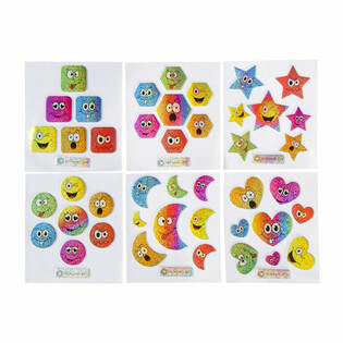 STIKER GLITTER - MODEL: SMILEY (100 pcs)