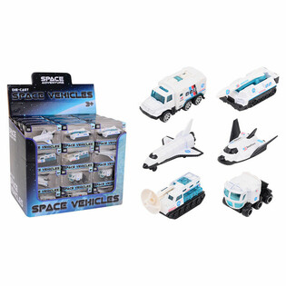 DIE CAST - SPACE ADVENTURE - KENDARAAN LUAR ANGKASA, Skala 1:64 - DALAM DISPLAY (48 pcs)