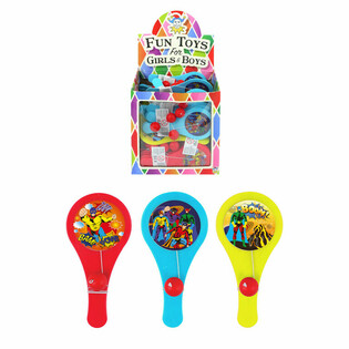 Mainan Paddle Bat Superhero - Display (96 buah)