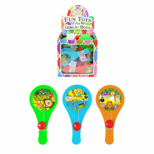 Mainan Paddle Bat - Hewan Hutan - Dalam Display (96 pcs)
