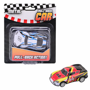 Mobil Sport Pull Back Besar dalam Kartu
