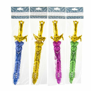 PEDANG MAINAN WARNA METALIK, PANJANG 33 CM (36 pcs)