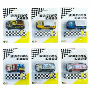Mobil Logam Pull Back dengan Kartu (12 pcs)