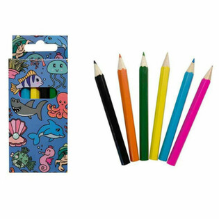 Set Pensil Warna 6 Buah - Hewan Laut (24 set)