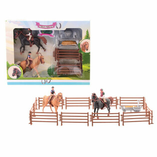 MY LOVELY HORSE - XL - 2x Mainan Kuda dengan Kandang Besar - Dalam Kotak Hadiah (1 pcs)