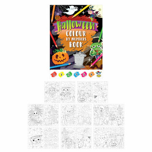 Buku Mewarnai Berdasarkan Angka - Halloween (48 pcs)