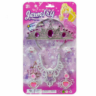 SET KECANTIKAN PUTRI DENGAN TIARA, ANTING, KALUNG & CINCIN