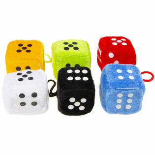 Dadu Mewah / Boneka - Campuran Warna 4.5 x 4.5 cm (24 pcs)