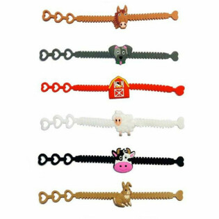 Gelang Silikon Anak Motif Hewan Ternak (12 Pcs)