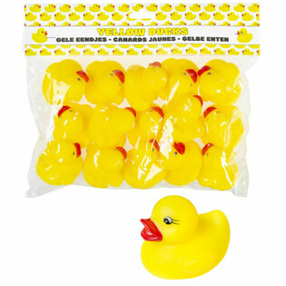 Bebek Karet Mainan untuk Souvenir - 5 x 5 x 4 cm (Isi 15 pcs)