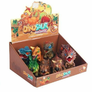FIGUR MAINAN DINOSAURUS BERSUARA DALAM DISPLAY (8 pcs)