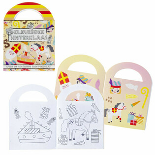 Buku Mewarnai Sinterklaas Kecil dengan Stiker (48 pcs)